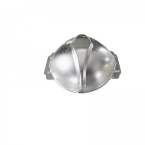 Custom-made stamped aluminum reflector